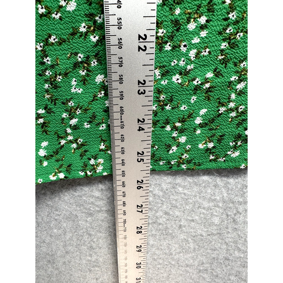 CeCe Womens Blouse Tank Top Size XL Green Floral Tie Shoulder Sleeveless NWT - Picture 5 of 11